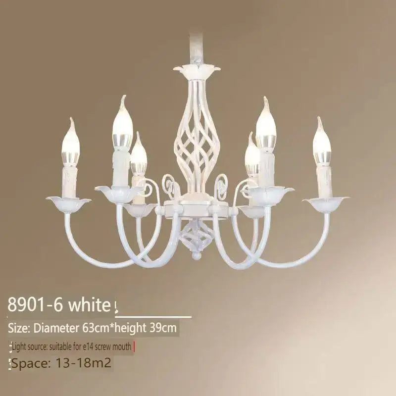 DecorBites™ Modern Black Iron Chandelier for Living Room