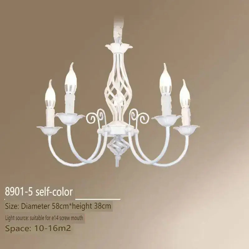 DecorBites™ Modern Black Iron Chandelier for Living Room