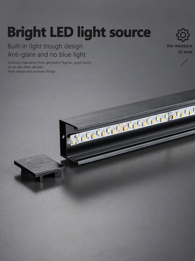 مصابيح ثريا DecorBites™ LED سوداء حديثة لغرفة النوم وغرفة المعيشة