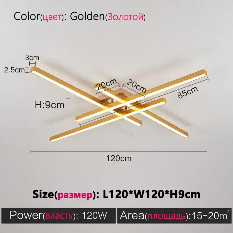 مصابيح ثريا DecorBites™ LED سوداء حديثة لغرفة النوم وغرفة المعيشة