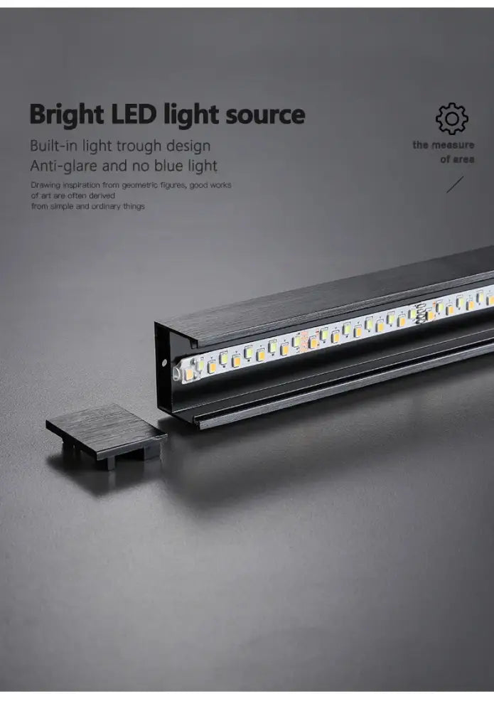 مصابيح ثريا DecorBites™ LED سوداء حديثة لغرفة النوم وغرفة المعيشة
