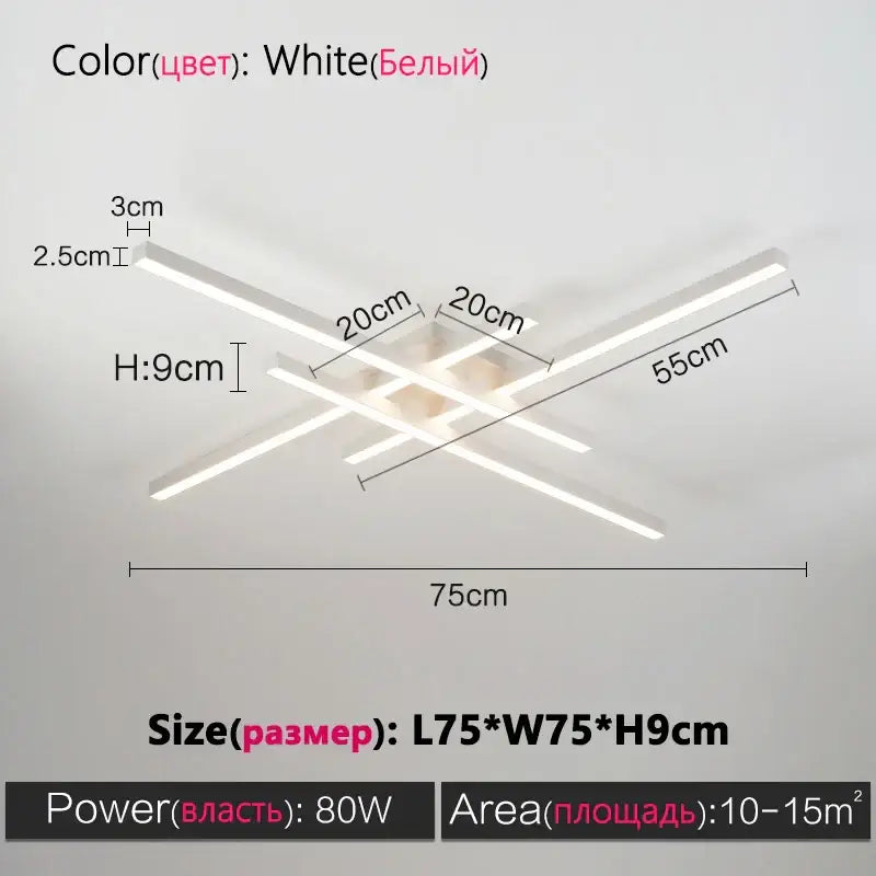 مصابيح ثريا DecorBites™ LED سوداء حديثة لغرفة النوم وغرفة المعيشة