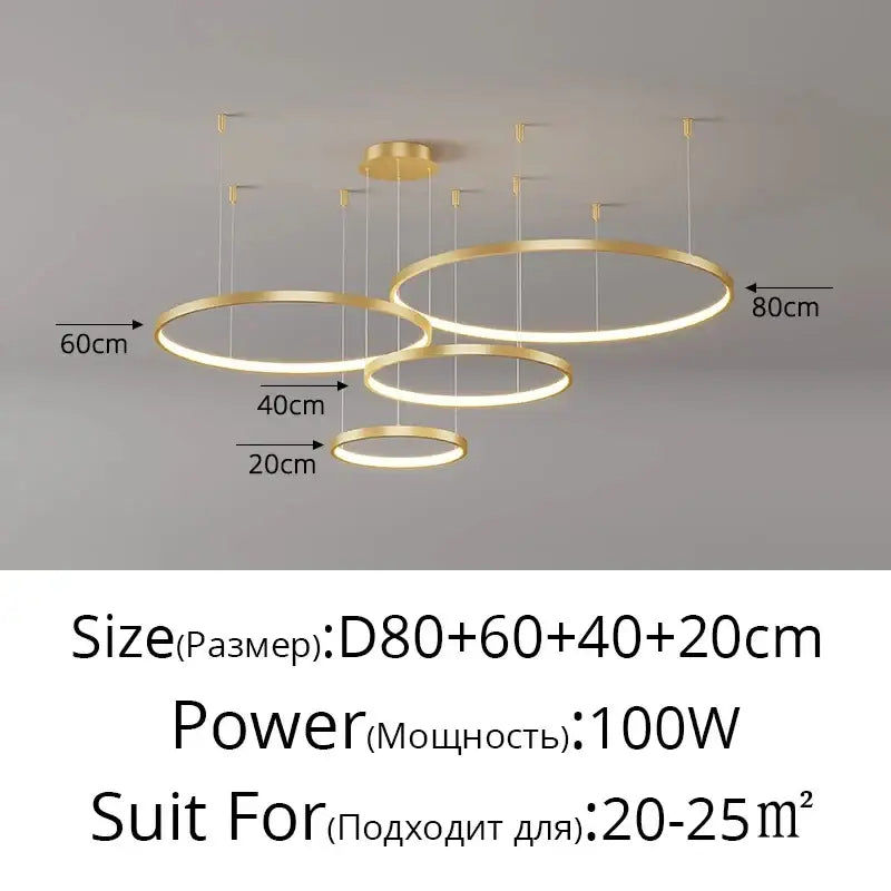 DecorBites™ Modern Black Pendant Light for Living Room - Dimmable