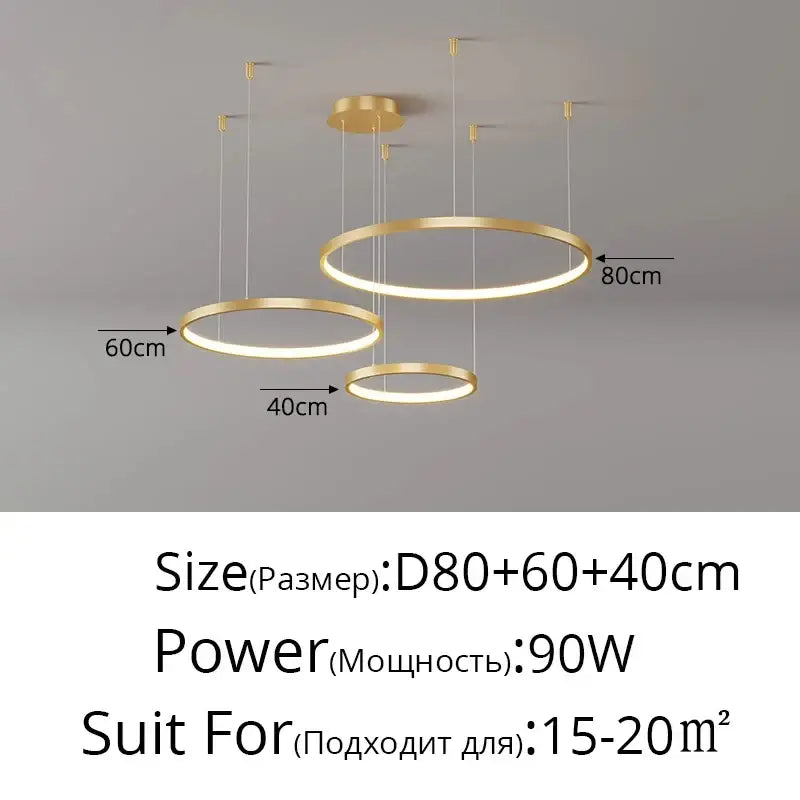 DecorBites™ Modern Black Pendant Light for Living Room - Dimmable