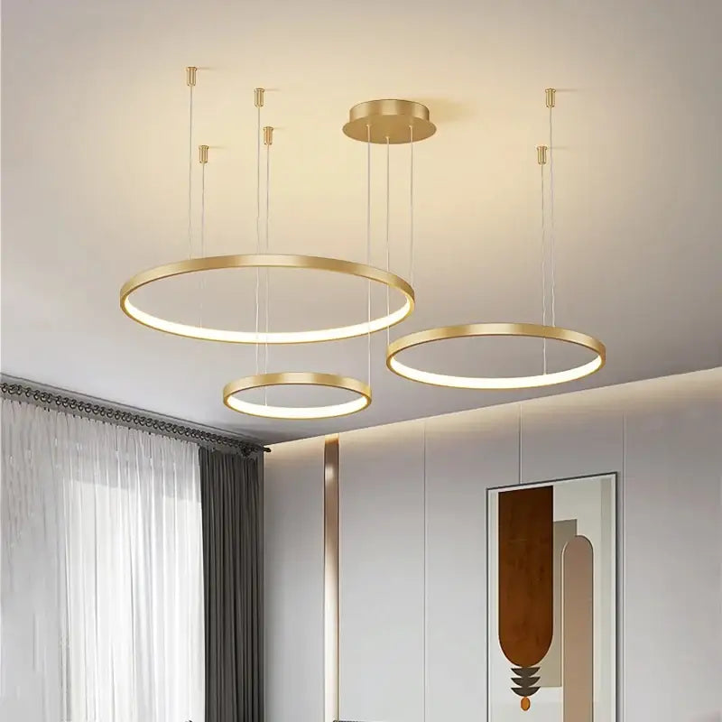 DecorBites™ Modern Black Pendant Light for Living Room - Dimmable