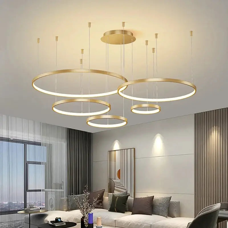 DecorBites™ Modern Black Pendant Light for Living Room - Dimmable