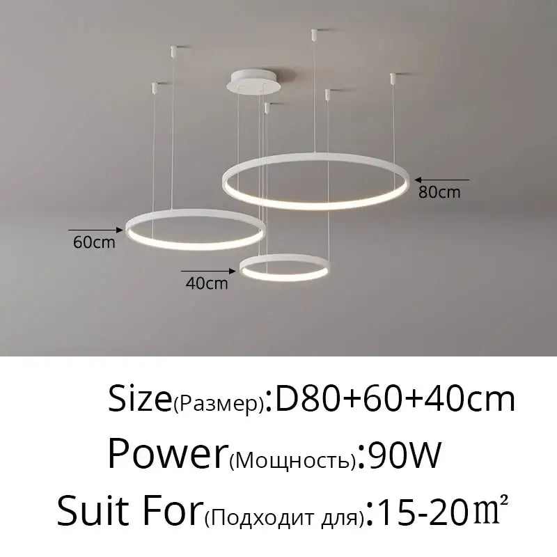 DecorBites™ Modern Black Pendant Light for Living Room - Dimmable
