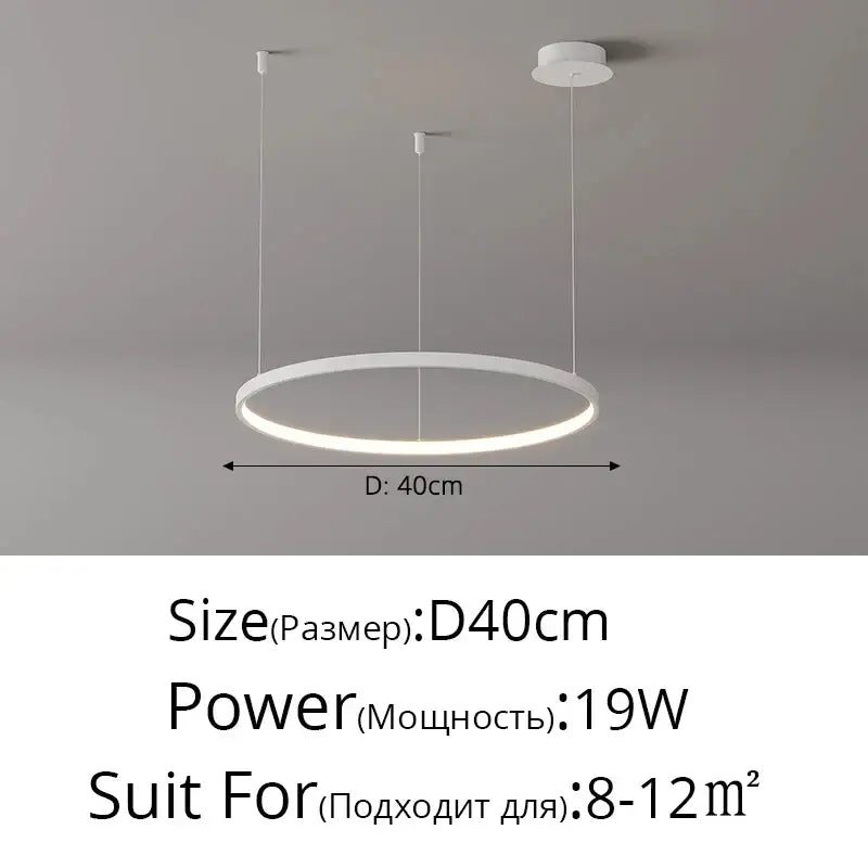 DecorBites™ Modern Black Pendant Light for Living Room - Dimmable