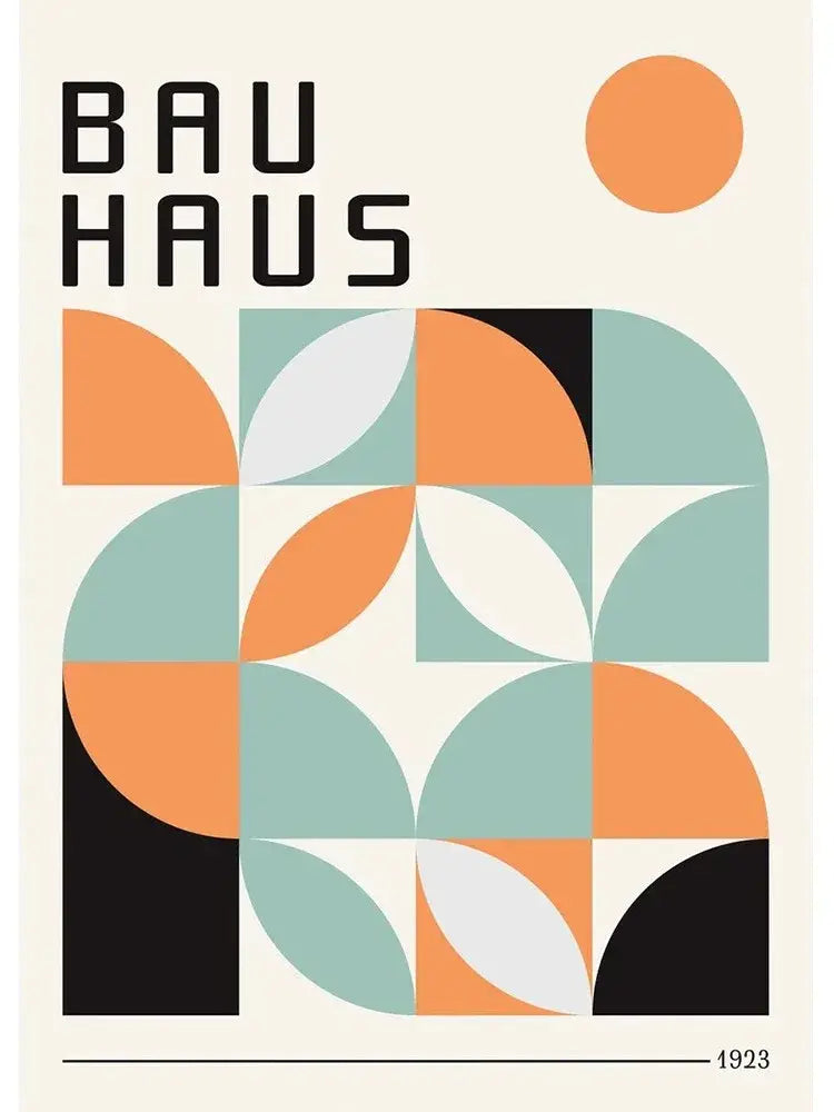 DecorBites™ Modern Black & White Bauhaus Canvas Print