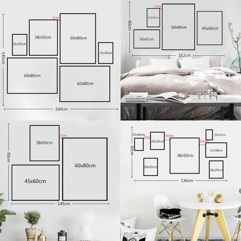 DecorBites™ Modern Black & White Bauhaus Canvas Print