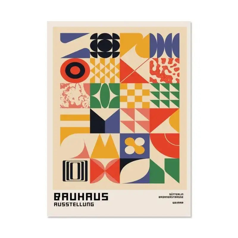DecorBites™ Modern Black & White Bauhaus Canvas Print