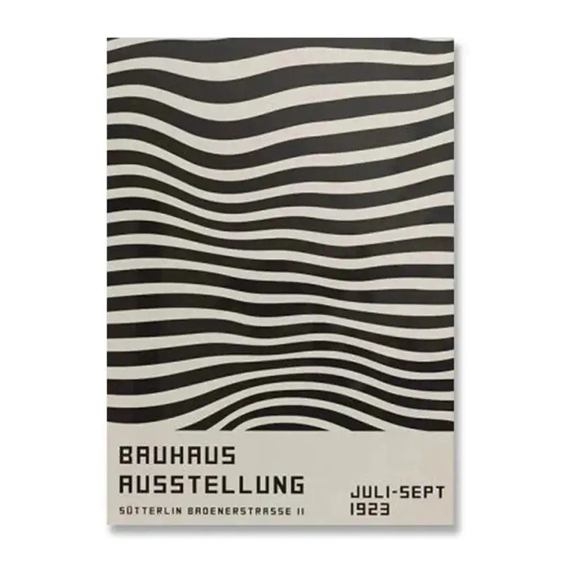 DecorBites™ Modern Black & White Bauhaus Canvas Print