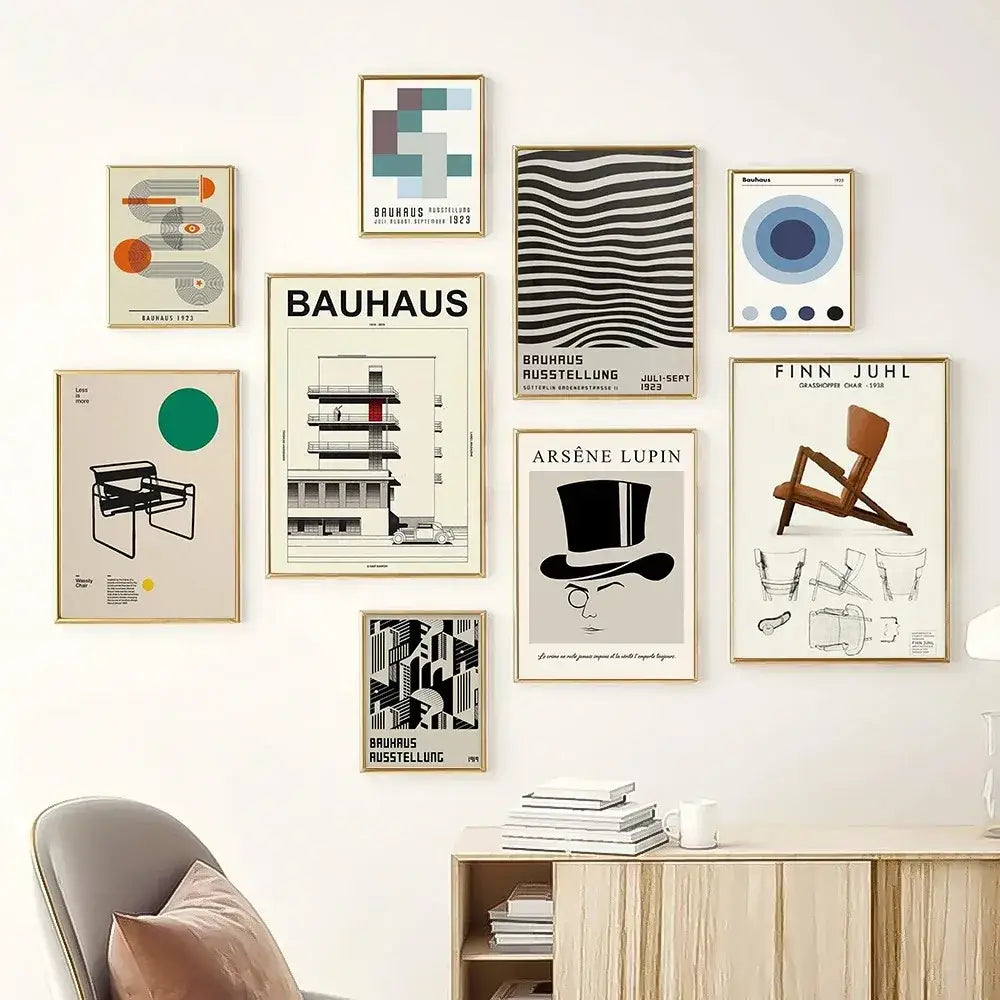 DecorBites™ Modern Black & White Canvas Print Wall Art
