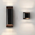 Modern black and bronze decorbites wall lamp with sleek minimalist design and modern brass led lighting features