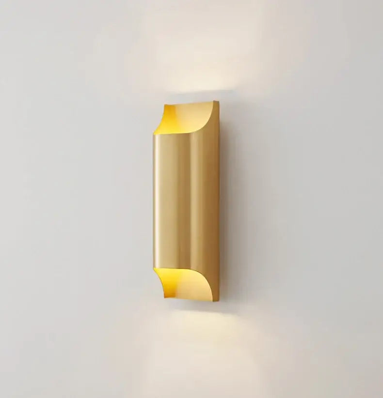 DecorBites™ Modern Brass LED Wall Lamp