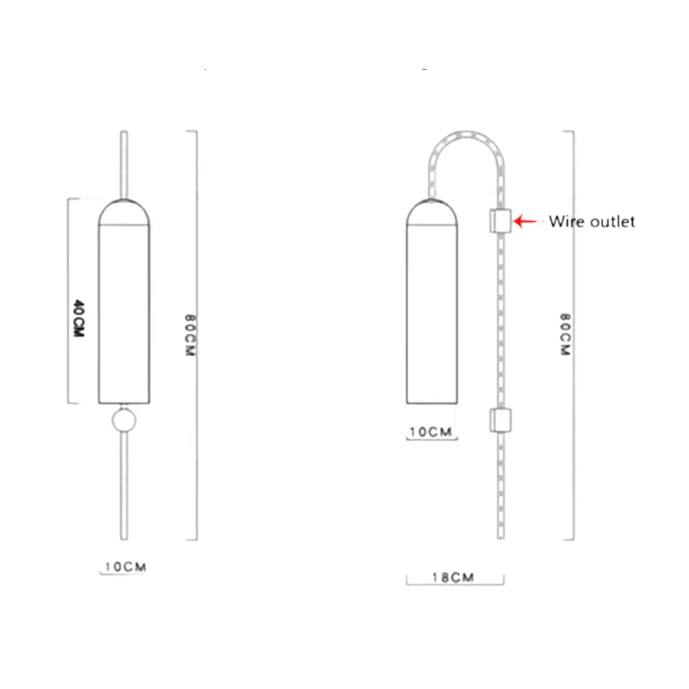 DecorBites™ Modern Brass Wall Sconces