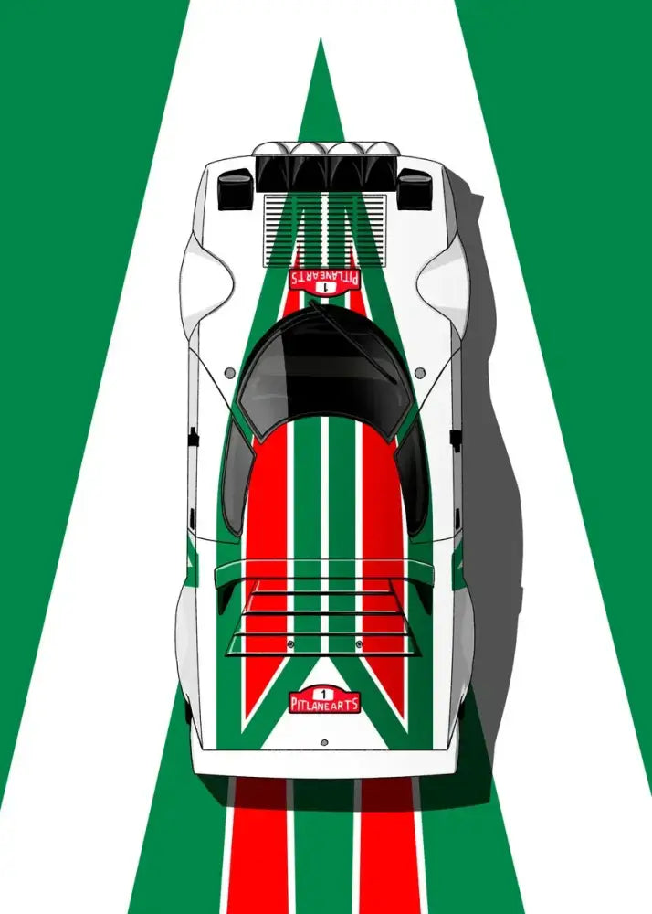 DecorBites™ Modern Cartoon Racing Car Canvas Wall Art