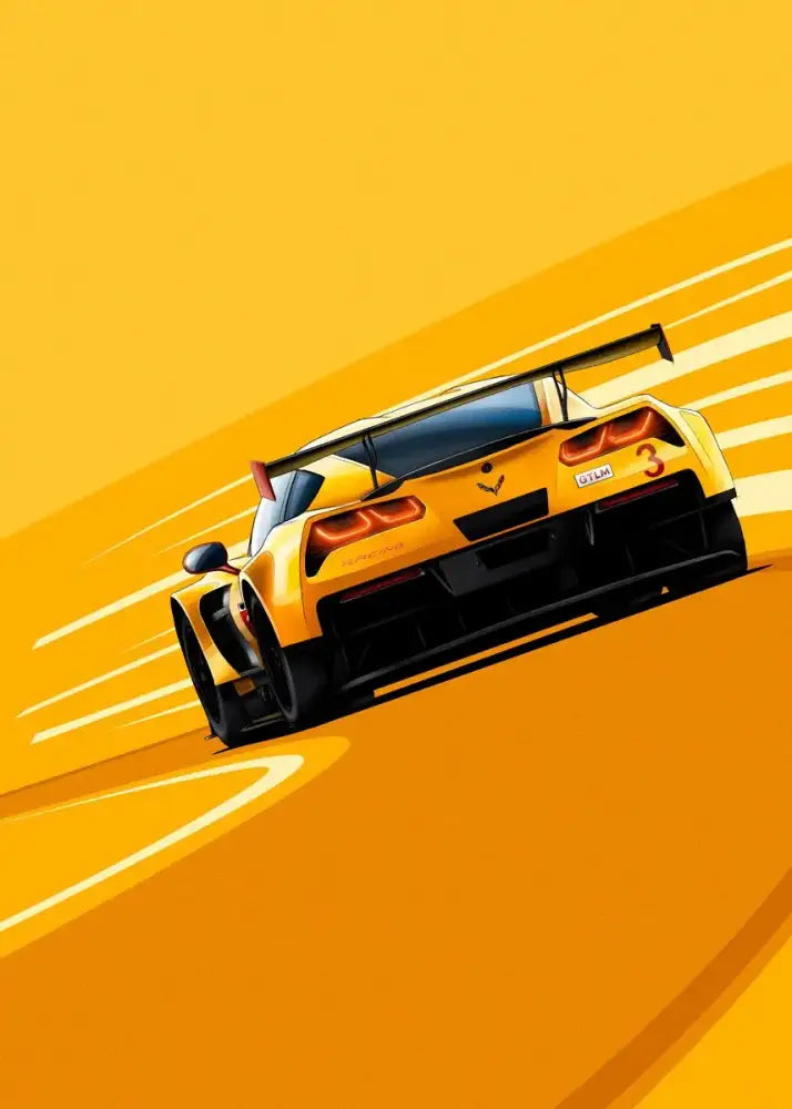 DecorBites™ Modern Cartoon Racing Car Canvas Wall Art