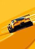DecorBites™ Modern Cartoon Racing Car Canvas Wall Art