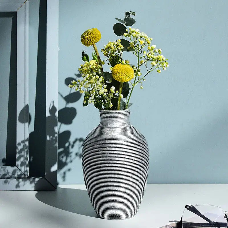 DecorBites™ Modern Ceramic Nordic Flower Vase for Home Decor