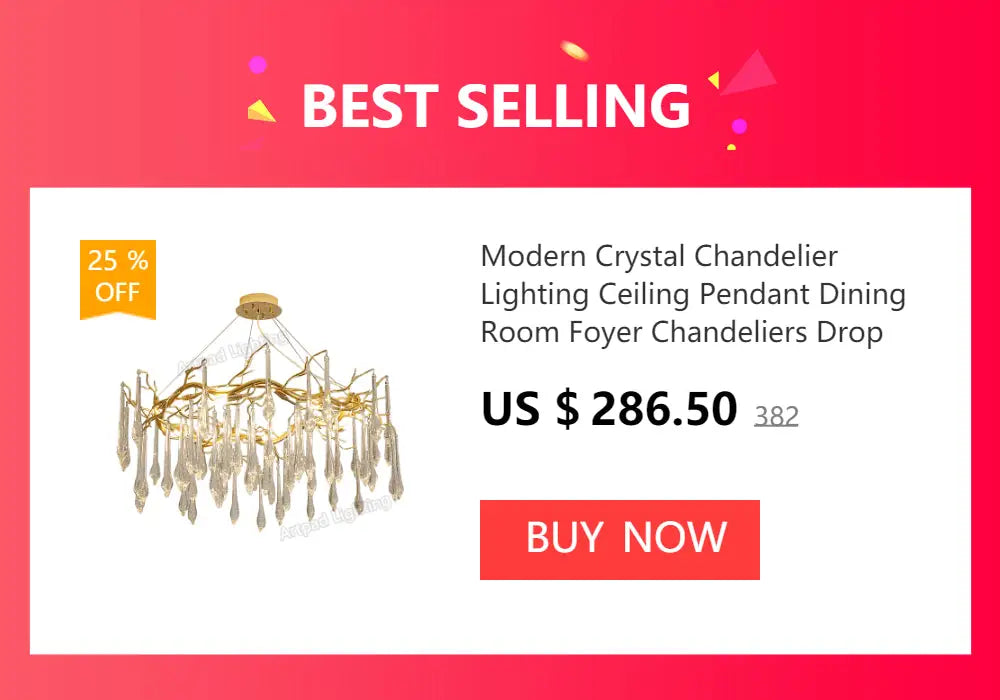 DecorBites™ Modern Chrome Crystal Chandelier for Living Room