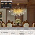 DecorBites™ Modern Chrome Crystal Chandelier-Living Room-Bedroom-Light Fixture