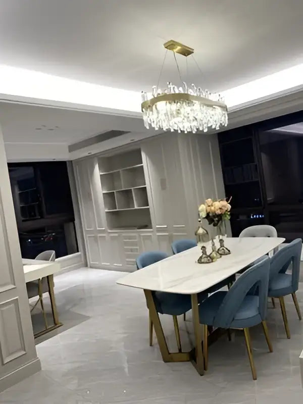 DecorBites™ Modern Crystal Chandelier Lighting for Dining Room