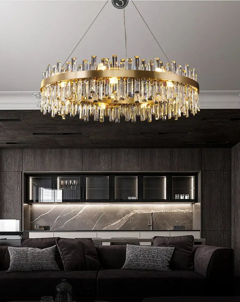 DecorBites™ Modern Crystal Chandelier Lighting for Dining Room