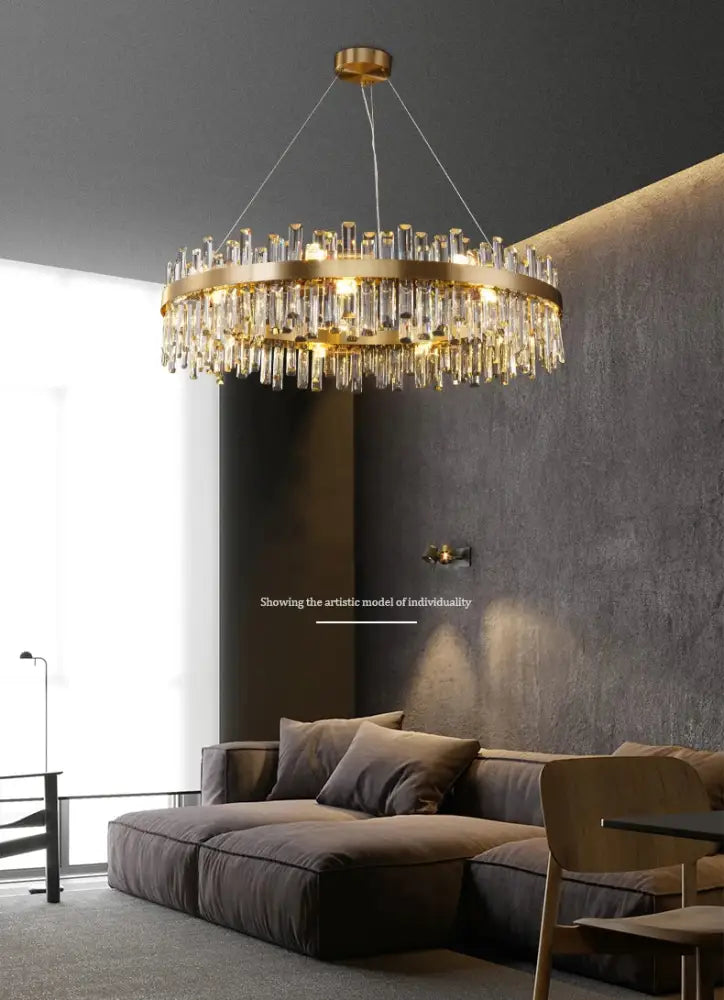 DecorBites™ Modern Crystal Chandelier Lighting for Dining Room