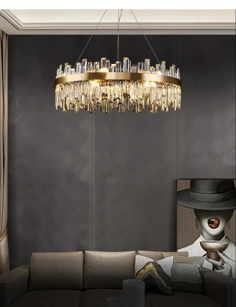 DecorBites™ Modern Crystal Chandelier Lighting for Dining Room