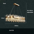 DecorBites™ Modern Crystal Chandelier Lighting for Dining Room