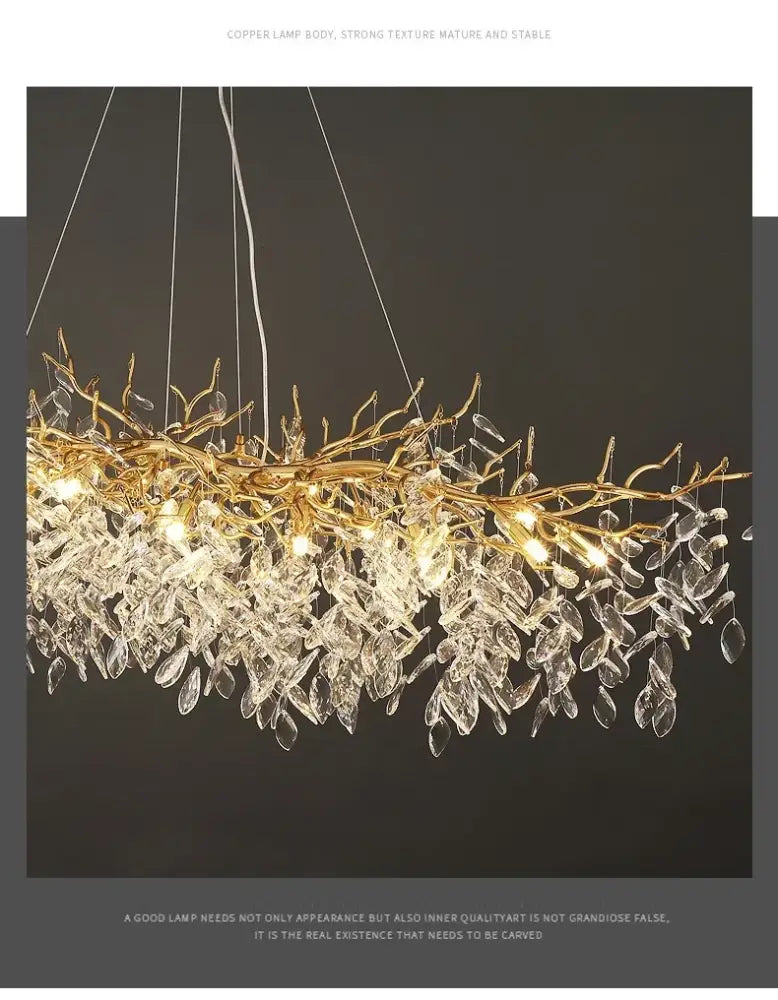 DecorBites™ Modern Crystal Chandelier with LED Lighting
