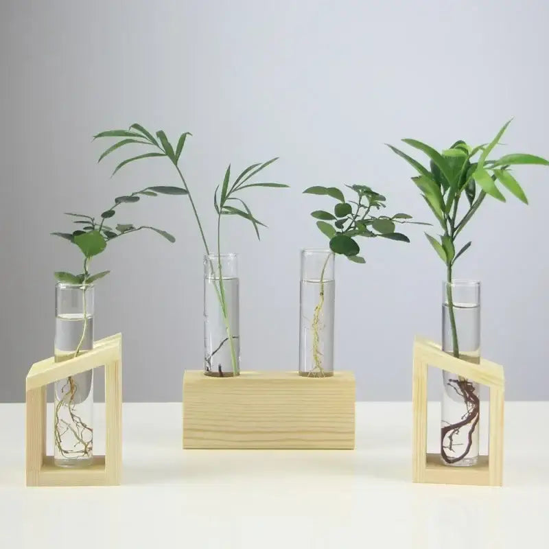 DecorBites™ Modern Crystal Glass Test Tube Vase