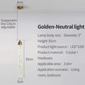 DecorBites™ Modern Crystal Pendant Light with Gold Fixtures - Home Decor