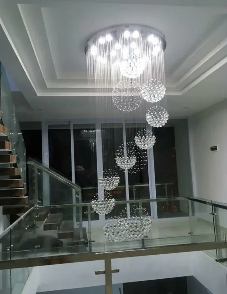 DecorBites™ Modern Crystal Raindrop Chandelier - 13 Lights