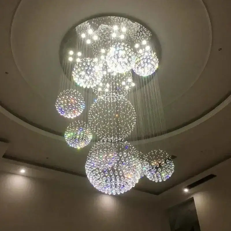 DecorBites™ Modern Crystal Raindrop Chandelier - 13 Lights