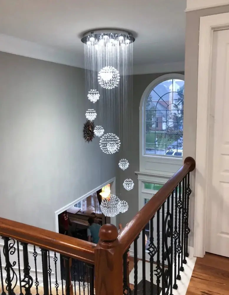 DecorBites™ Modern Crystal Raindrop Chandelier - 13 Lights