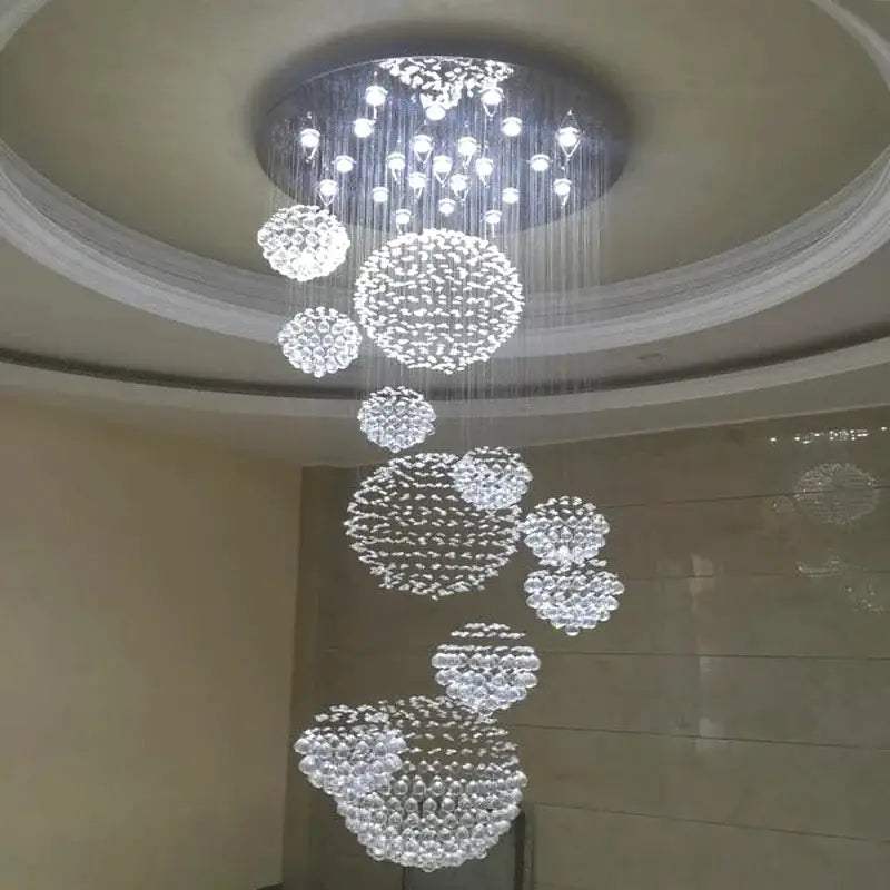 DecorBites™ Modern Crystal Raindrop Chandelier - 13 Lights