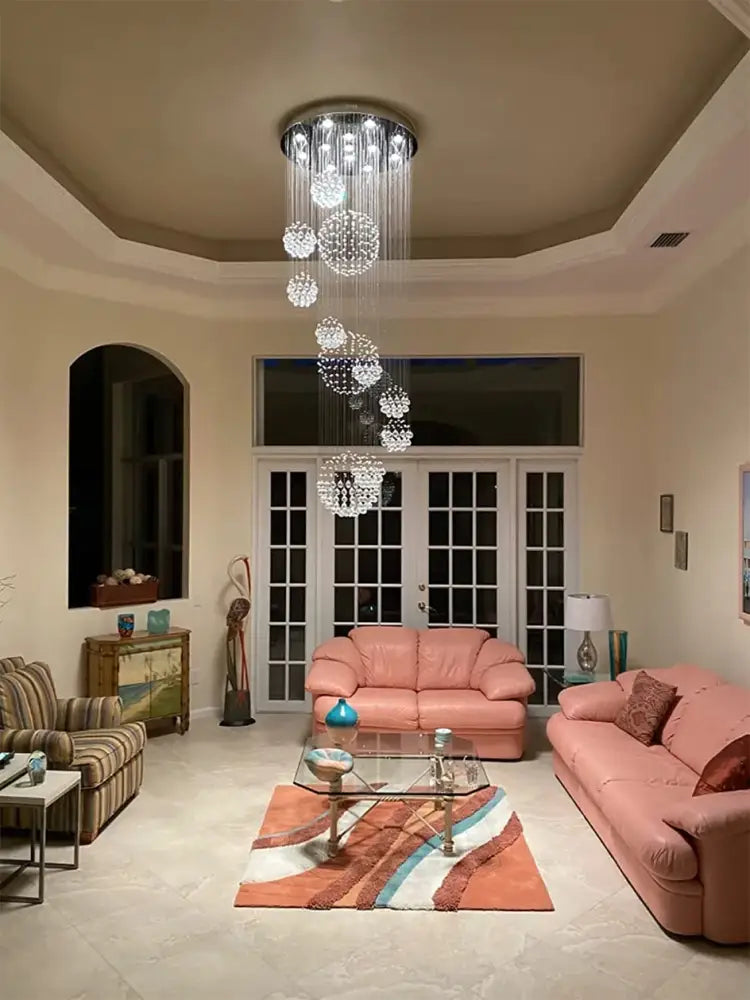 DecorBites™ Modern Crystal Raindrop Chandelier - 13 Lights
