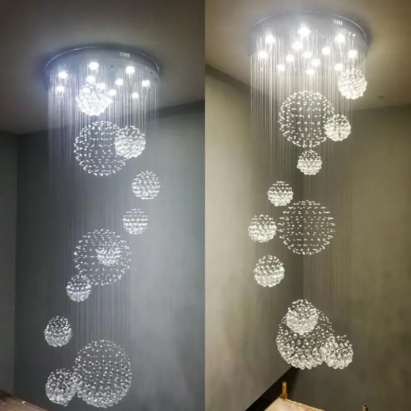 DecorBites™ Modern Crystal Raindrop Chandelier - 13 Lights