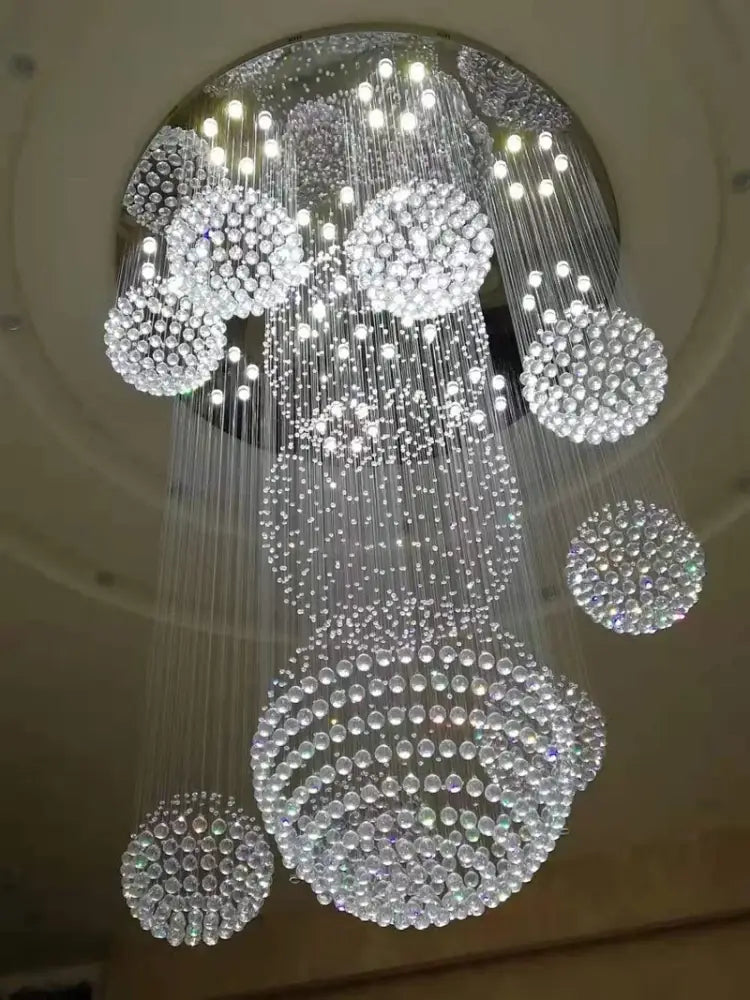 DecorBites™ Modern Crystal Raindrop Chandelier - 13 Lights