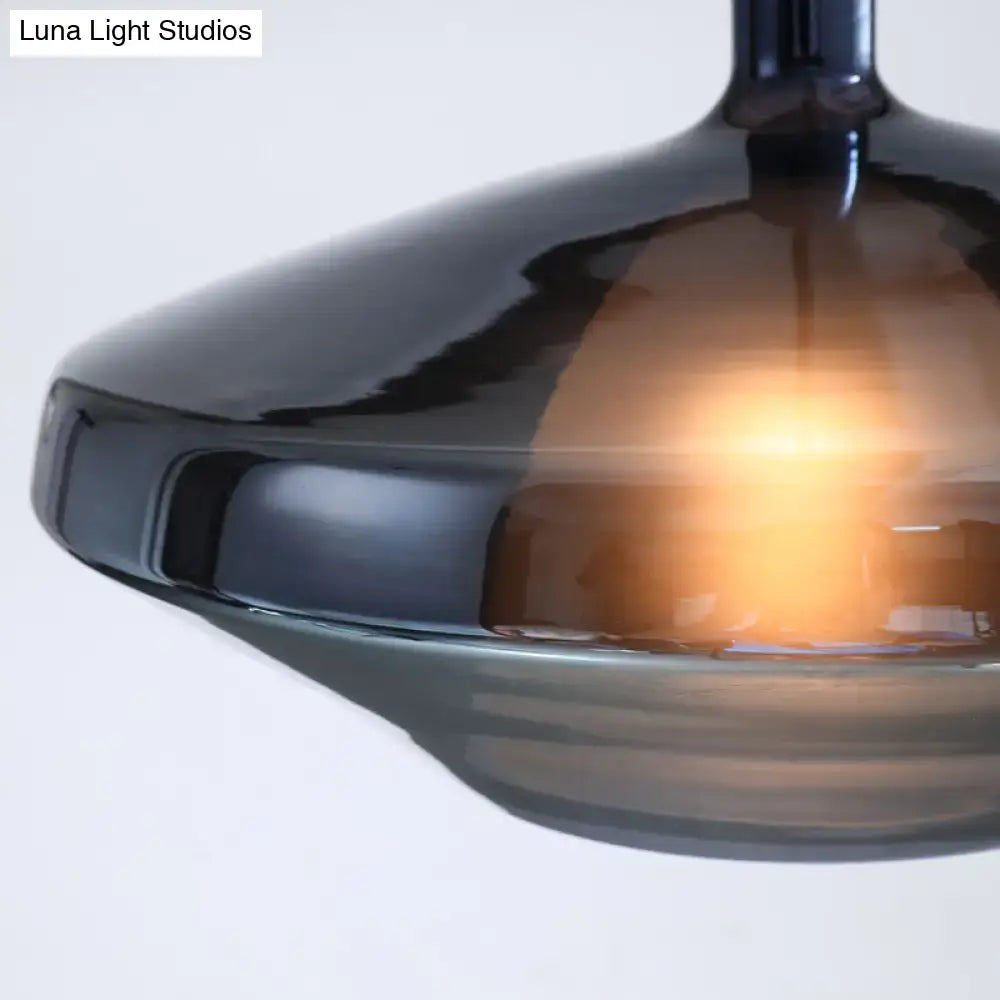 DecorBites™ Modern Dining Room Pendant Light with Geometric Glass Shade