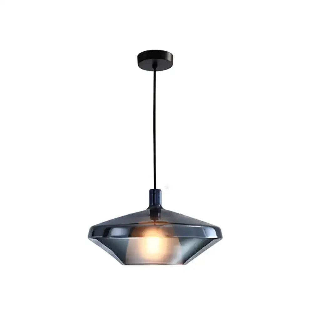 DecorBites™ Modern Dining Room Pendant Light with Geometric Glass Shade