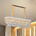 DecorBites™ Modern Drum Crystal Drops Pendant Light with 12 Heads for Dining Room