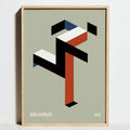 DecorBites™ Modern Geometric Bauhaus Art Print Set