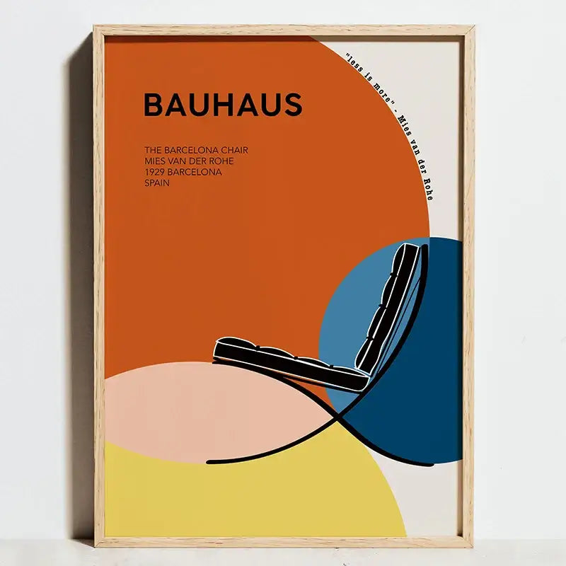 DecorBites™ Modern Geometric Bauhaus Canvas Wall Art
