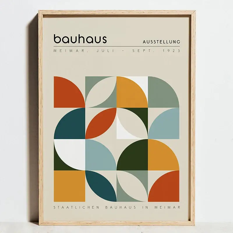 DecorBites™ Modern Geometric Bauhaus Wall Art Print