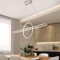 DecorBites™ Modern Geometric Island Pendant Light Fixture with LED, Metal Ceiling Dining Room Artistic Lighting