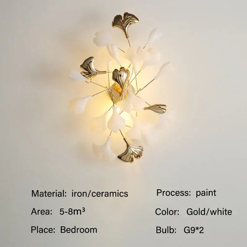 DecorBites™ Modern Ginkgo Leaf LED Chandelier Dining Room Lighting