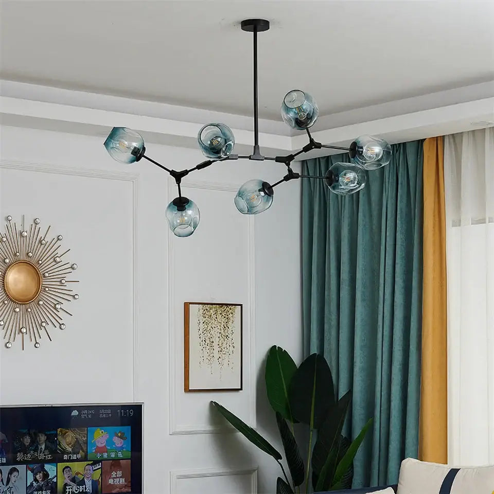 DecorBites™ Modern Glass Ball LED Chandelier - Home Decor